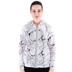 Astronaut-moon-space-astronomy Women s Zipper Hoodie by Jancukart