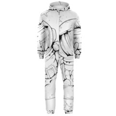 Astronaut-moon-space-astronomy Hooded Jumpsuit (men)