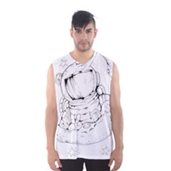 Astronaut-moon-space-astronomy Men s Basketball Tank Top