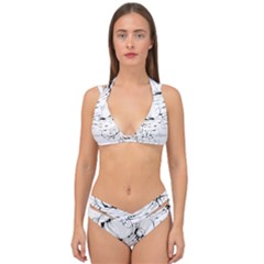 Astronaut-moon-space-astronomy Double Strap Halter Bikini Set