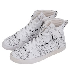 Astronaut-moon-space-astronomy Men s Hi-top Skate Sneakers