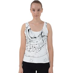 Astronaut-moon-space-astronomy Velvet Tank Top