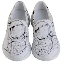 Astronaut-moon-space-astronomy Kids Lightweight Slip Ons