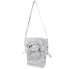 Astronaut-moon-space-astronomy Folding Shoulder Bag by Jancukart