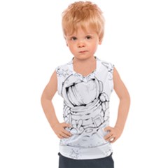 Astronaut-moon-space-astronomy Kids  Sport Tank Top