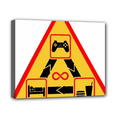 Gamer-geek-video-game-sign-fan Canvas 10  X 8  (stretched) by Jancukart