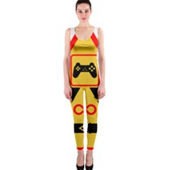 Gamer-geek-video-game-sign-fan One Piece Catsuit by Jancukart