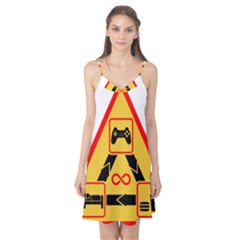 Gamer-geek-video-game-sign-fan Camis Nightgown