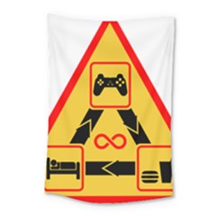 Gamer-geek-video-game-sign-fan Small Tapestry