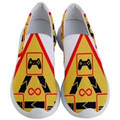 Gamer-geek-video-game-sign-fan Women s Lightweight Slip Ons by Jancukart