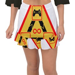 Gamer-geek-video-game-sign-fan Fishtail Mini Chiffon Skirt by Jancukart