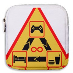 Gamer-geek-video-game-sign-fan Mini Square Pouch by Jancukart