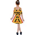 Gamer-geek-video-game-sign-fan Kids  Shoulder Cutout Chiffon Dress View2