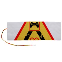 Gamer-geek-video-game-sign-fan Roll Up Canvas Pencil Holder (m) by Jancukart