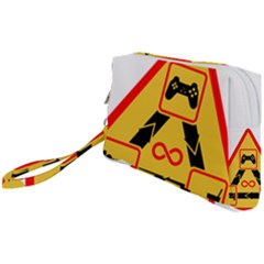 Gamer-geek-video-game-sign-fan Wristlet Pouch Bag (small)