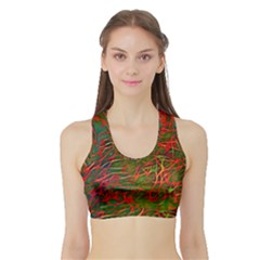 Background-pattern-texture- Sports Bra With Border