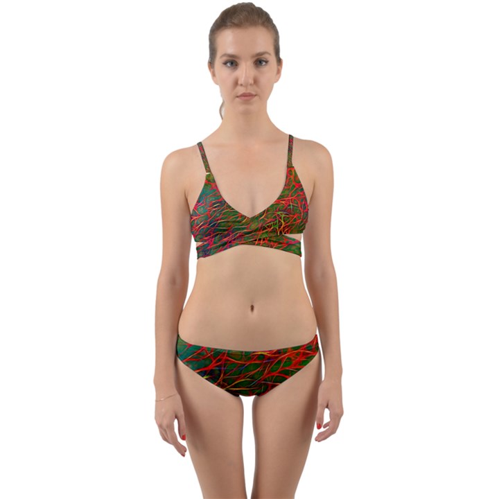 Background-pattern-texture- Wrap Around Bikini Set