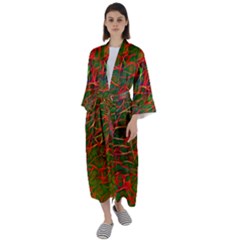 Background-pattern-texture- Maxi Satin Kimono