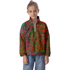 Background-pattern-texture- Kids  Half Zip Hoodie