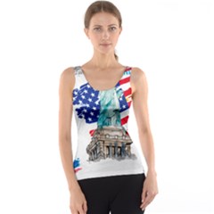 Statue Of Liberty Independence Day Poster Art Tank Top