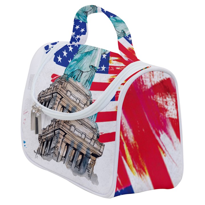 Statue Of Liberty Independence Day Poster Art Satchel Handbag