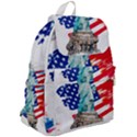 Statue Of Liberty Independence Day Poster Art Top Flap Backpack View2