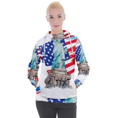 Statue Of Liberty Independence Day Poster Art Women s Hooded Pullover