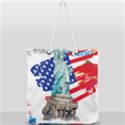 Statue Of Liberty Independence Day Poster Art Full Print Rope Handle Tote (Large) View1