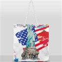 Statue Of Liberty Independence Day Poster Art Full Print Rope Handle Tote (Large) View2