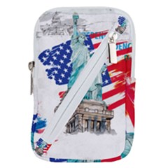 Statue Of Liberty Independence Day Poster Art Belt Pouch Bag (small)