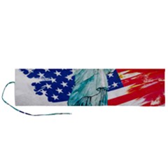 Statue Of Liberty Independence Day Poster Art Roll Up Canvas Pencil Holder (l) by Jancukart