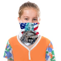 Statue Of Liberty Independence Day Poster Art Face Covering Bandana (kids) by Jancukart