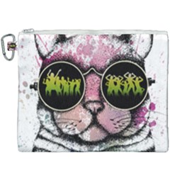 Black-cat-head Canvas Cosmetic Bag (xxxl)