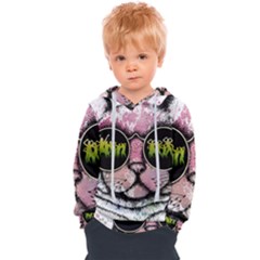 Black-cat-head Kids  Overhead Hoodie