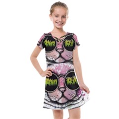 Black-cat-head Kids  Cross Web Dress