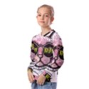 Black-cat-head Kids  Long Sleeve Tee with Frill  View2