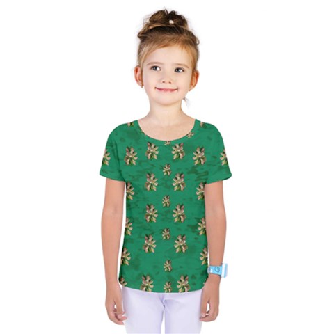 Water Lilies In The Soft Clear Warm Tropical Sea Kids  One Piece Tee by pepitasart