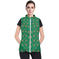 Water Lilies In The Soft Clear Warm Tropical Sea Women s Puffer Vest