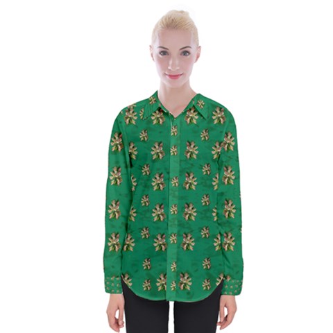 Water Lilies In The Soft Clear Warm Tropical Sea Womens Long Sleeve Shirt by pepitasart