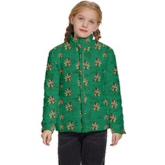 Water Lilies In The Soft Clear Warm Tropical Sea Kids  Puffer Bubble Jacket Coat by pepitasart