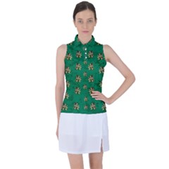 Water Lilies In The Soft Clear Warm Tropical Sea Women s Sleeveless Polo Tee by pepitasart