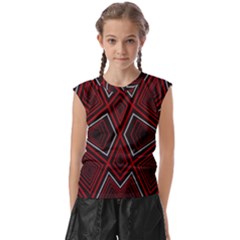 Abstract Pattern Geometric Backgrounds Kids  Raglan Cap Sleeve Tee by Eskimos