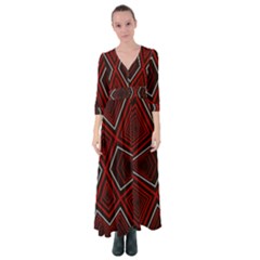 Abstract Pattern Geometric Backgrounds Button Up Maxi Dress by Eskimos