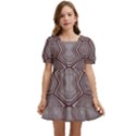 Abstract pattern geometric backgrounds Kids  Short Sleeve Dolly Dress View1