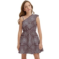 Abstract pattern geometric backgrounds Kids  One Shoulder Party Dress