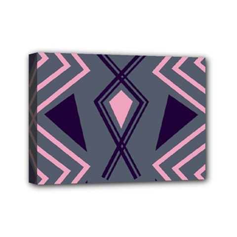 Abstract Pattern Geometric Backgrounds  Mini Canvas 7  X 5  (stretched) by Eskimos