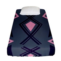 Abstract Pattern Geometric Backgrounds  Fitted Sheet (single Size) by Eskimos