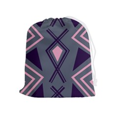 Abstract Pattern Geometric Backgrounds  Drawstring Pouch (xl) by Eskimos