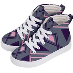 Abstract Pattern Geometric Backgrounds  Kids  Hi-top Skate Sneakers by Eskimos