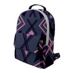 Abstract Pattern Geometric Backgrounds  Flap Pocket Backpack (large) by Eskimos